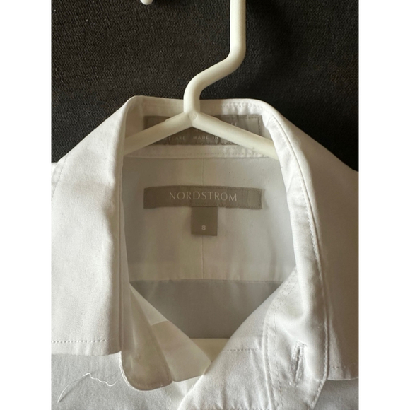 Boys Nordstrom Dress Shirt Size 8 White Button Down - Picture 2 of 2